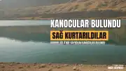 Burdur Gölü'nde Kaybolan İki Kanocunun Sağ Olduğu Tespit Edildi