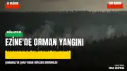 Çanakkale Ezine'deki Orman Yangını Kontrol Altına Alındı