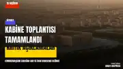 Cumhurbaşkanı Erdoğan Kabine Toplantısı Sonrası ABD ve İran Konularında Açıklamalarda Bulundu