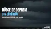 Düzce'de 3.6 Büyüklüğünde Deprem Meydana Geldi