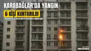 İzmir Karabağlar'da Apartman Yangını: 6 Kişi Dumandan Etkilendi