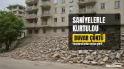 Trabzon'da İstinat Duvarı Çöktü: Bir Çocuk Saniyelerle Kurtarıldı