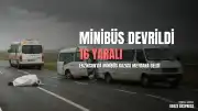 Erzincan-Erzurum Kara Yolunda Minibüs Devrildi: 16 Yaralı