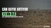 Gazze'deki can kaybı 73 bin 102'ye ulaştı