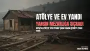Hizan'da Kereste Atölyesinde Yangın: Ev ve Mezarlık Zarar Gördü