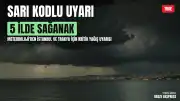 Meteoroloji Genel Müdürlüğü'nden 5 İl İçin Sarı Kodlu Sağanak Uyarısı: İstanbul Dahil Kuvvetli Yağış Bekleniyor