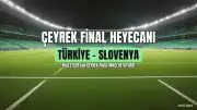 Milletler Ligi Çeyrek Finali: Türkiye - Slovenya Maçı Ne Zaman, Saat Kaçta ve Hangi Kanalda?