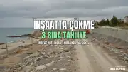 Rize'de Yurt İnşaatı Sırasında İstinat Duvarı ve Yol Çöktü: 3 Bina Tahliye Edildi