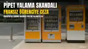 Singapur'da Vending Makinesi Pipetini Yalayarak Kamuya Açık Alanı Taciz Eden Fransız Öğrenciye Para Cezası