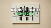 Tek Cinsiyetli Alanlara İlişkin Yeni Rehber Yürürlüğe Girdi