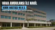 Darende'de Kırık Hastası 20 Yaşındaki M.H.S. Hava Ambulansı ile Malatya'ya Nakledildi