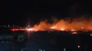 Balıkesir Burhaniye'de Otluk Alanda Yangın Çıktı