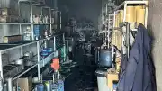 Diyarbakır'da Tamirci Dükkanında Çıkan Yangında İş Yeri Kullanılamaz Hale Geldi