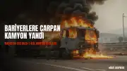 Maçka'da Bariyerlere Çarpan Kamyon Yandı: 1 Kişi Hayatını Kaybetti