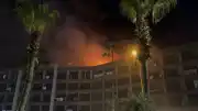 Alanya'da Bir Otelin Çatı Katında Yangın Çıktı