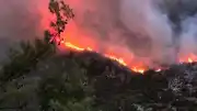 Antalya Kaş'taki Orman Yangınına Müdahale Karadan Devam Ediyor