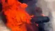 Antalya Serik'te Seyir Halindeki Otomobil Yangın Çıktı