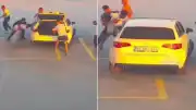 Davutlar Mahallesi'nde Yol Verme Tartışması Kavga ile Sonuçlandı: Olay Anı Kamerada