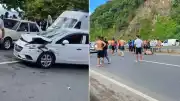 Ereğli-Alaplı kara yolunda otomobilin çarptığı baba ve oğul yaralandı