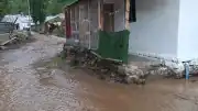 Erzurum Oltu'da Sağanak Yağış Sel Felaketine Yol Açtı