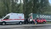 Erzurum'da tırın ağaçlara çarpması sonucu sürücü yaşamını yitirdi