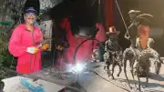 Elektrik Ark Kaynağıyla Heykel Yapan Antalyalı Sanatçı Seyhan Erdem'in Sıra Dışı Tekniği