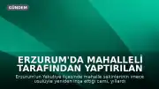 Erzurum'da Mahalleli Tarafından Yaptırılan Cami, Leyleklere Yuva Oldu