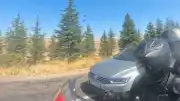 Eskişehir'de Tehlikeli Motosiklet Geçişi Kamerada Kaydedildi