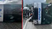 Isparta-Antalya kara yolunda trafik kazası: 1 ölü, 7 yaralı