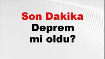 İstanbul'da Deprem Paniği: AFAD Son Depremler Listesi 10 Mayıs 2026