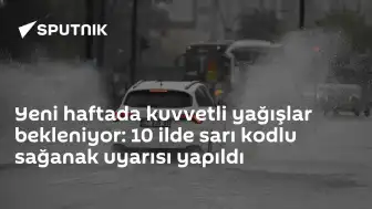 Meteoroloji'den 10 il için sağanak uyarısı