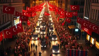 Galatasaray'ın Şampiyonluğu Türkiye Genelinde Coşkuyla Kutlandı