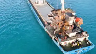 İHA Saldırısında Hasar Alan 'ANT' Gemisi İstanbul Boğazı'ndan Geçti