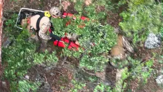 Hava Kuvvetleri, Çorum'da Sarp Arazide Mahsur Kalan Vatandaşı Kurtardı