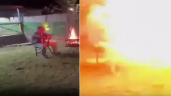 Bursa'da Hobi Bahçesinde Ateş Yakarken Patlama Oldu