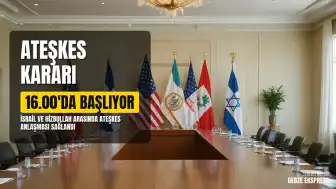 ABD'li Yetkili: İsrail-Hizbullah Ateşkesi 16.00'da Başlıyor