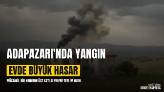 Adapazarı'nda 3 Katlı Müstakil Evde Yangın Çıktı