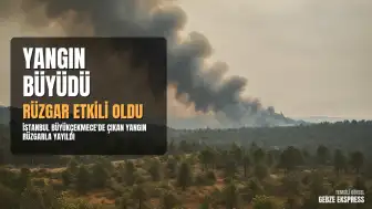 Büyükçekmece'de Yangın: Rüzgarın Etkisiyle Alevler Yayılma Gösterdi