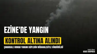 Çanakkale Ezine'deki Orman Yangını Kontrol Altına Alındı
