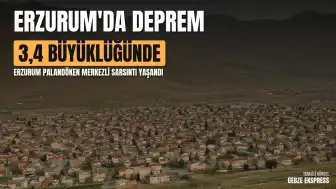 Erzurum Palandöken'de Deprem: AFAD Verileri Paylaşıldı
