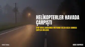 İki Helikopter Havada Çarpıştı: Kurtarma Ekipleri Sevk Edildi