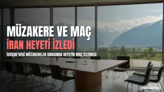 İsviçre'deki Müzakereler Sırasında İran Heyetinin Dünya Kupası Maçını İzlediği Görüntüler Paylaşıldı
