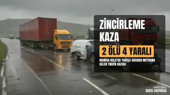 Manisa Kula'da Zincirleme Trafik Kazası: 2 Ölü, 4 Yaralı