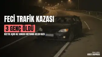 Rize'de feci trafik kazası: 3 genç hayatını kaybetti