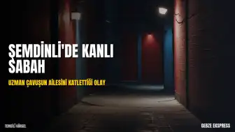 Şemdinli'de Silahlı Saldırı: Uzman Çavuş Ailesini Katletti