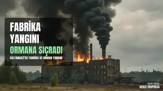 Sultangazi'de Metruk Fabrikada Çıkan Yangın Ormanlık Alana Sıçradı