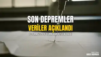12 Temmuz 2026 AFAD ve Kandilli Rasathanesi Son Deprem Verileri