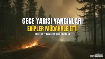 Balıkesir ve Ankara'da Korkutan Yangınlar: Ekipler Müdahale Etti