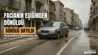 Bulancak'ta Kontrolden Çıkan Otomobil Facianın Eşiğinden Döndü