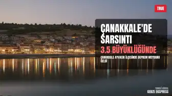 Çanakkale Ayvacık'ta 3.5 Büyüklüğünde Deprem Meydana Geldi